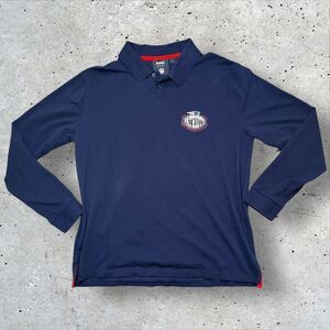 Boss NFL New England Patriots Navy Polo Shirt Long Sleeve 3XL Football